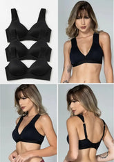 Kit 3 Sutiã Sem Bojo Alça de Espuma Branco