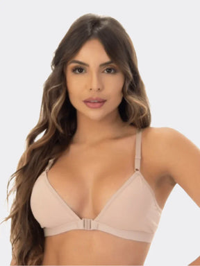 Sutiã Nadador Com Abertura Frontal Sem Bojo Branco