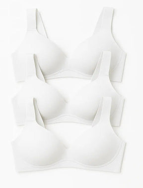 Kit 3 Sutiã Sem Bojo Alça de Espuma Branco