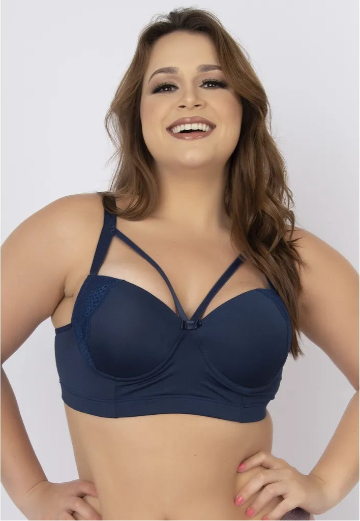 Sutiã Plus Size Com Bojo Em Renda Vermelho