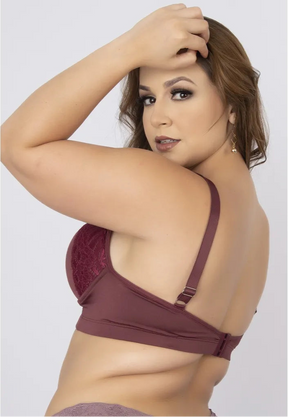 Sutiã Plus Size Com Bojo Em Renda Marinho