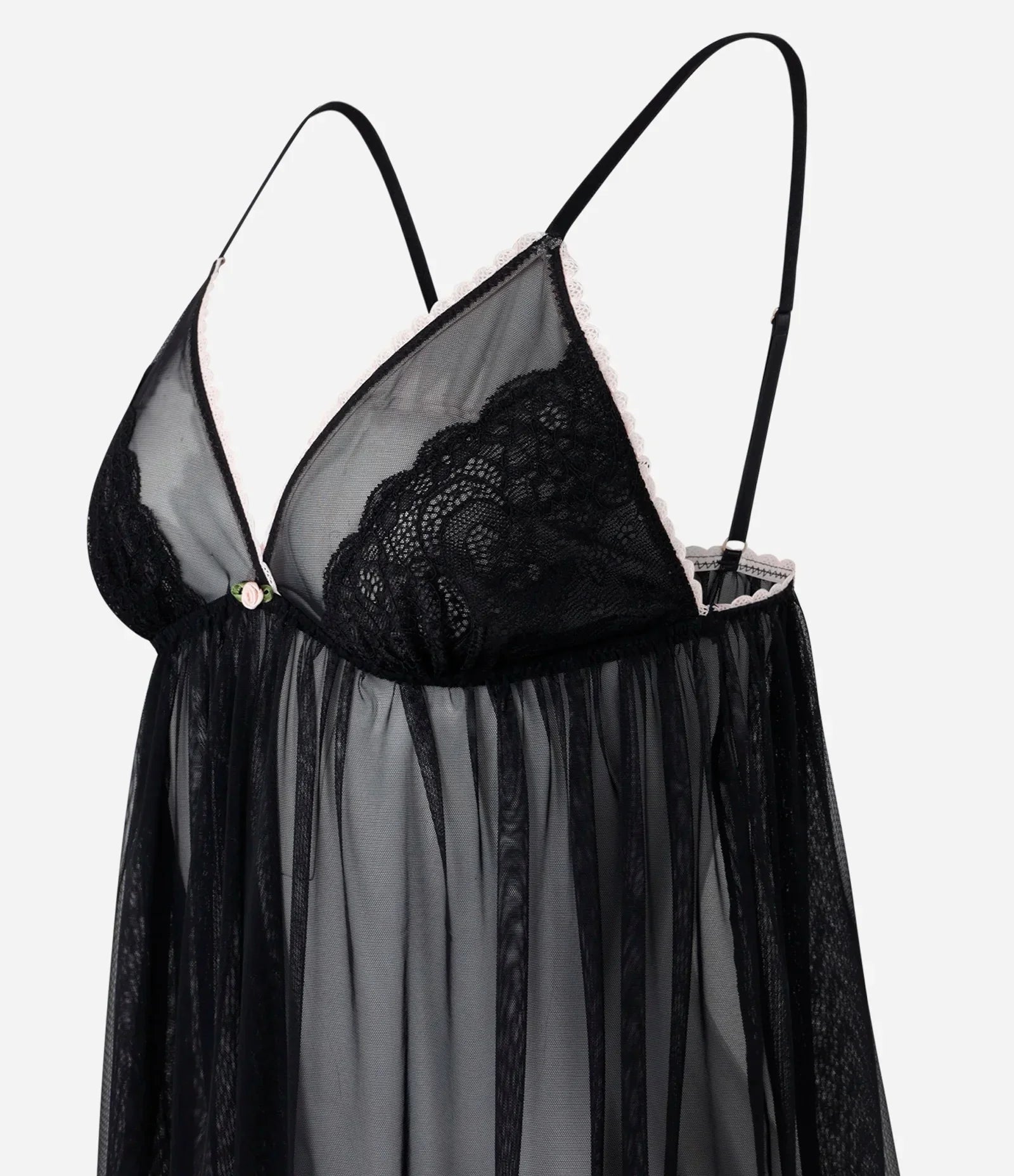 Camisola Curta Em Renda