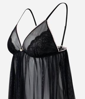 Camisola Curta Em Renda