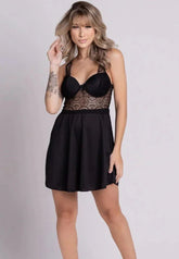 Camisola Com Bojo Transparência Em Renda Branco