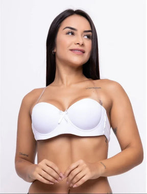 Sutiã Tomara Que Caia Alça Silicone Removível Preto