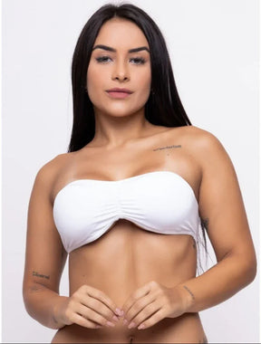 Sutiã Top Faixa Com Bojo preto