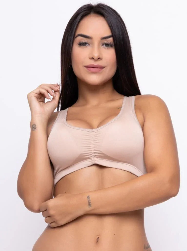 Top Fitness Nadador Com Bojo Removível Branco