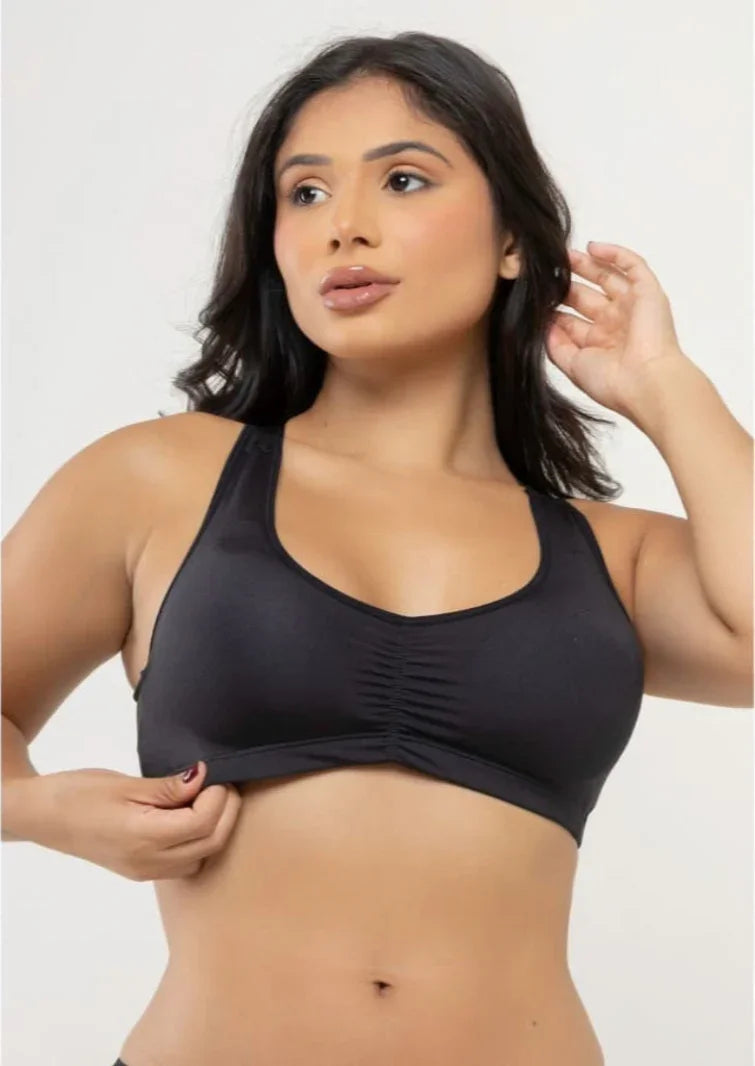 Top Fitness Nadador Com Bojo Removível Branco