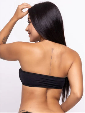 Sutiã Top Faixa Com Bojo preto