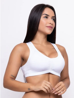 Top Fitness Nadador Com Bojo Removível Preto