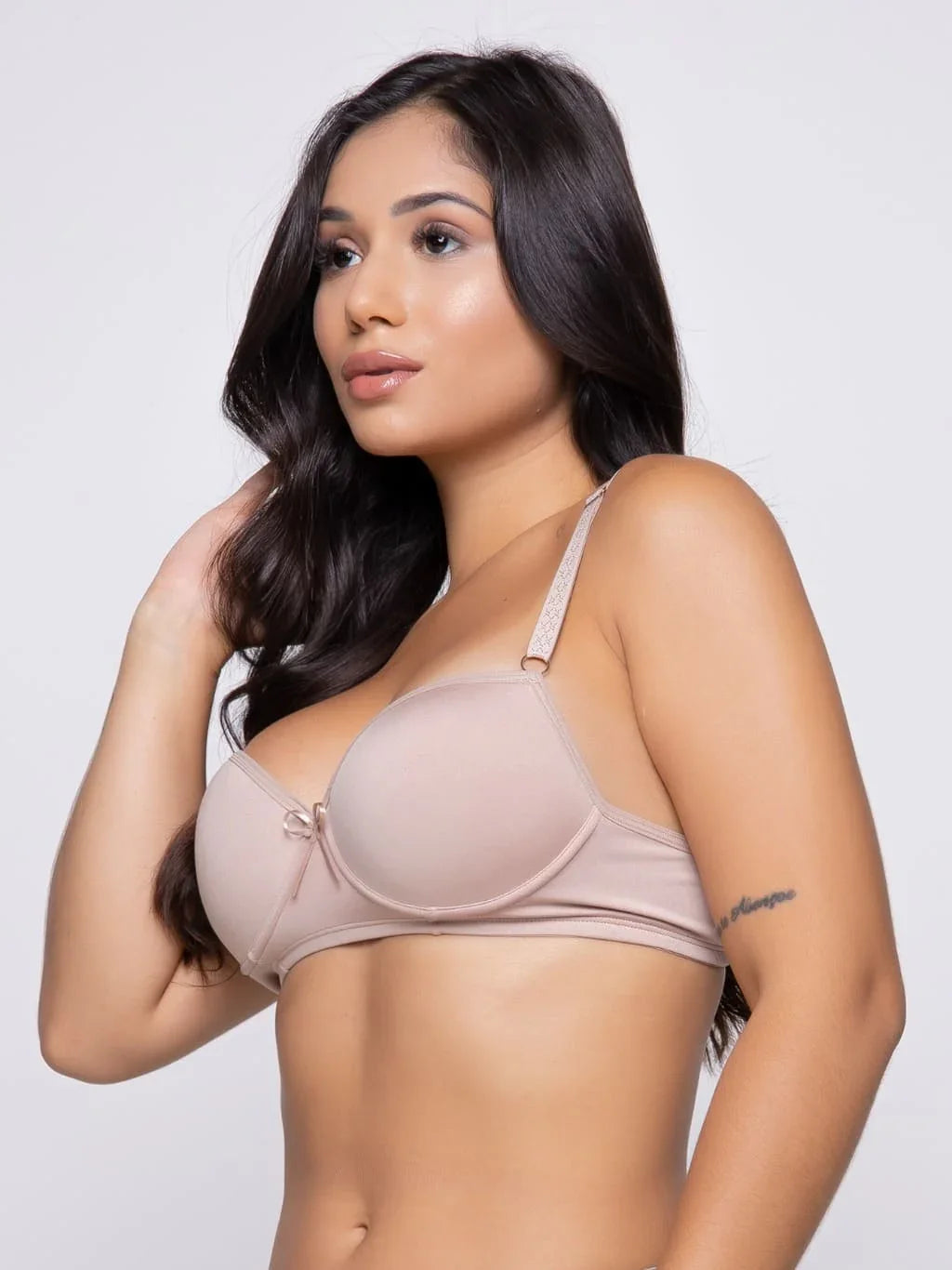 Sutiã Básico Com Bojo Bege