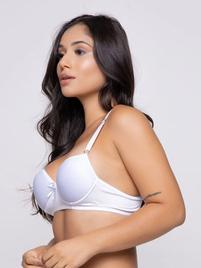 Sutiã Básico Com Bojo Branco