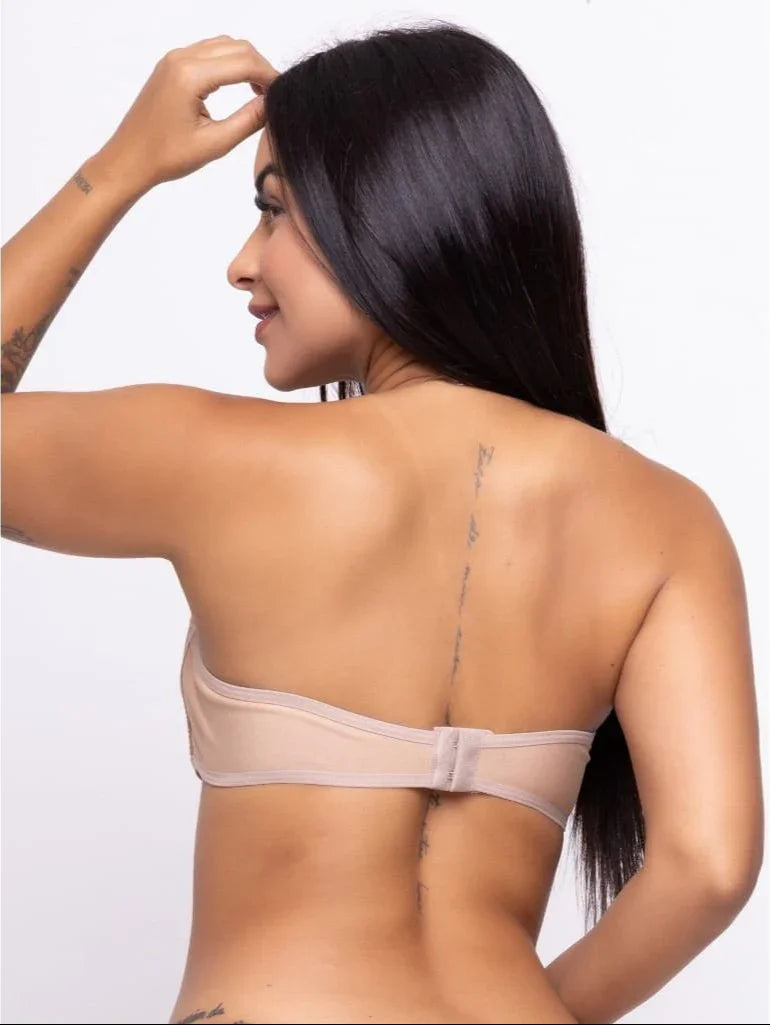 Sutiã Tomara Que Caia Alça Silicone Removível Preto