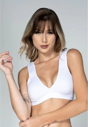 Sutiã Sem Bojo Alça de Espuma Branco